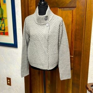 Women’s Knitted Sweater, Size L. Gray